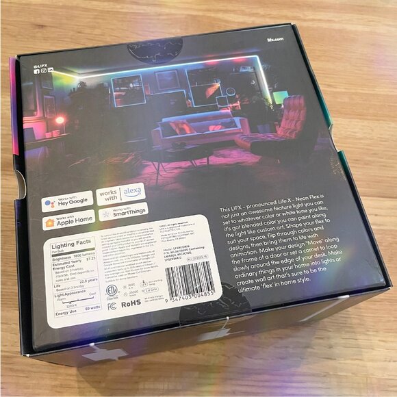 Lifx 16 ft. Smart Multi-Color RGBW Wi-Fi Plug-In Neon Flex Light LED *BNIB* - Picture 2 of 2